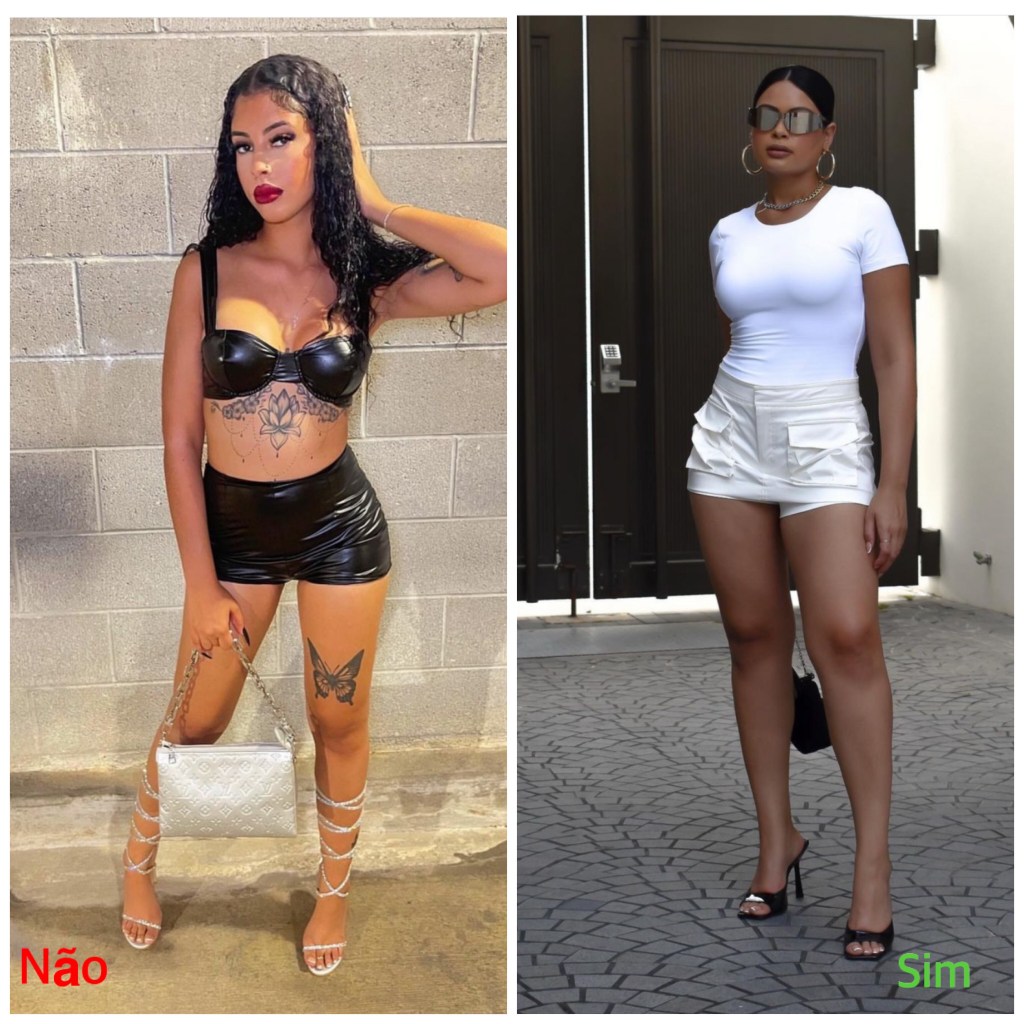 Diferença entre um look vulgar e um look chique