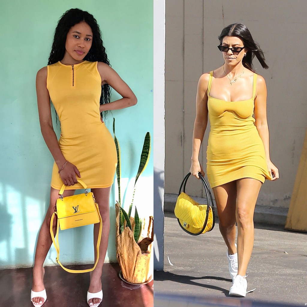 Eu recriei o look da Kourtney Kardashian 