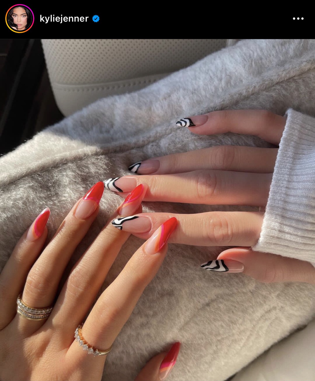 Unhas lindas da Kylie Jenner