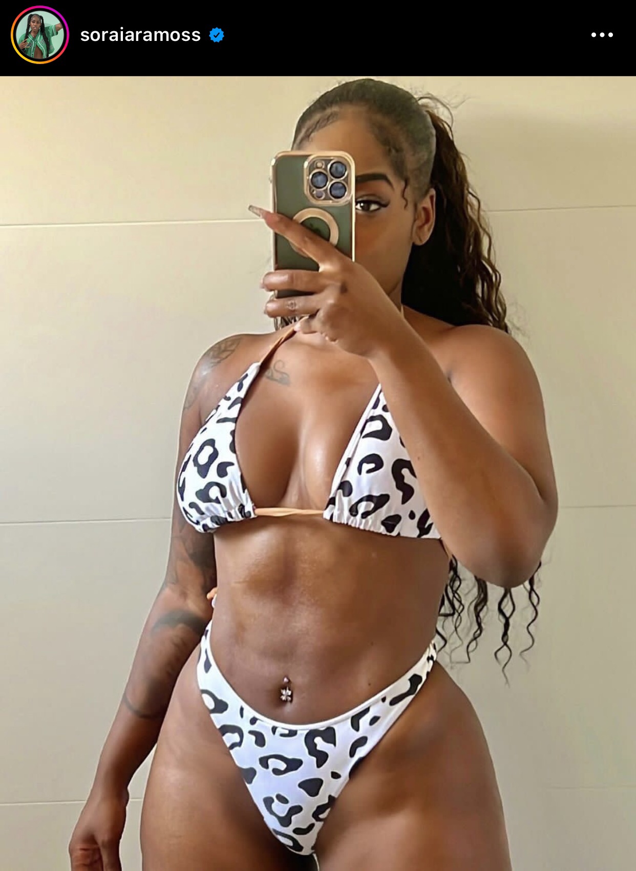 Soraia Ramos de biquíni  de vaca