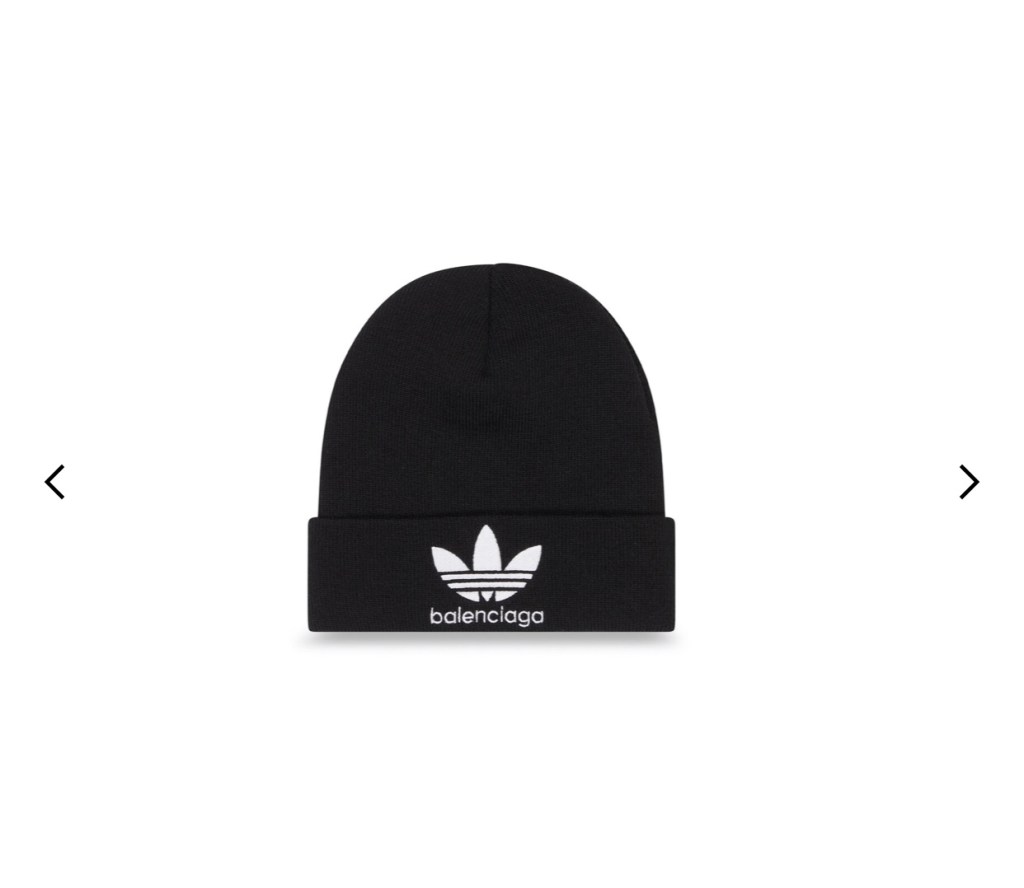 Gorro Balenciaga x Adidas preto