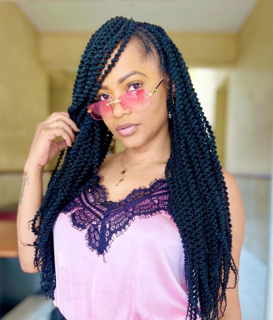 Boneca Barbie humana de moz de mechas afro kinky da darling