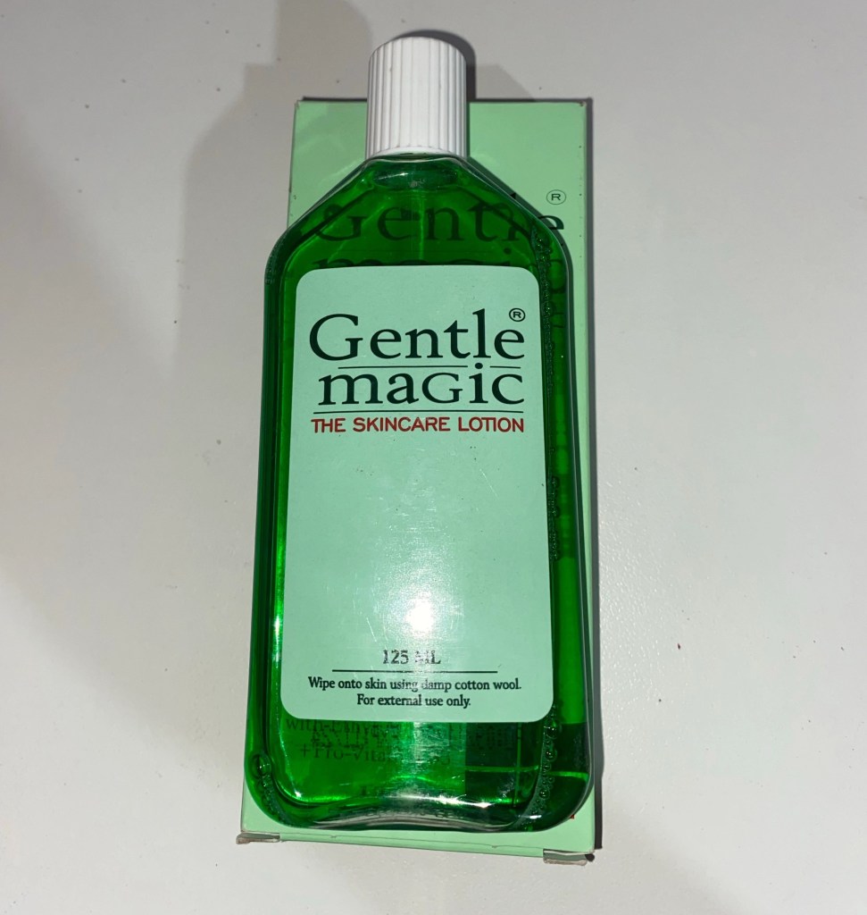 Loção gentle magic descama e queima a pele