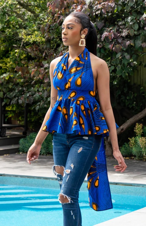 Blusa de capulana para verão 